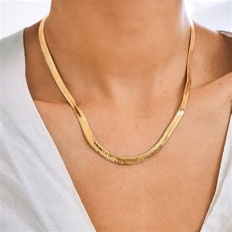 etsy gold chain necklace